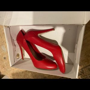 Aldo red pumps!